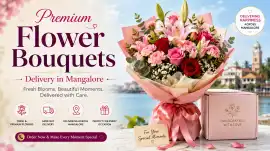 Premium Flower Bouquets Delivery in Mangalore, Mangalore