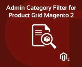 Admin Product Grid Category Filter extension, Secaucus
