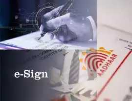 eSign Facility through Aadhaar Service, Noida