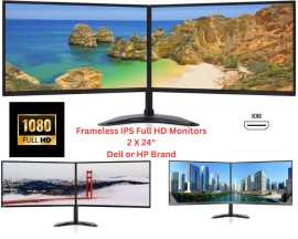 Dual Monitors - Refurbished & Ready to Work! (, £ 86