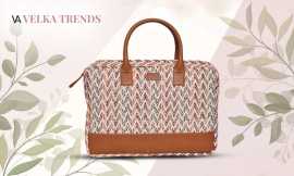 Textured Cotton Laptop Bag and Cotton Lurex Wallet, $ 1,090