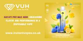 Hayati Pro Max 4000: Unleash 4000 Puffs of Flavor, London