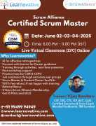  CSM Certification | 02 – 04 June 2025 | Weekday Evening Online Batch | Learnovative