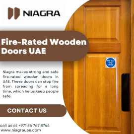 Fire-Rated Wooden Doors in UAE – Niagra, Dubai