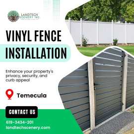 Vinyl Fence Installation, Temecula