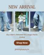 Buy Men’s Relaxed Fit Cargo Pants Online, Delhi