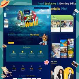 Travel Website Landing Page, Ahmedabad