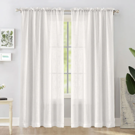 Buy Perfect White Curtains Online at HomeMonde, ₹ 682