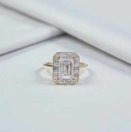 Lab Grown Halo Engagement Rings by Dvik Jewels New, $ 1,000