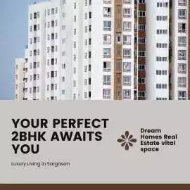 Find Your Dream 2 BHK Flat in Sargasan with Compl, Ahmedabad
