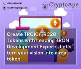CryptoApe’s Tron token development services, Madurai