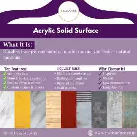 Acrylic Solid Surface – Key Benefits & Uses at, ps 999