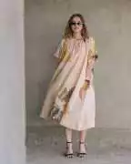 Buy Creamy Cocoa Oversized Dress Online For Women , ₹ 2,050