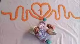 Little and Big Memories: 1 Month Baby Photoshoot, Gurgaon