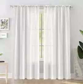 Buy Classic White Curtains Online - HomeMonde, ₹ 782