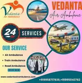 Lowest Price Vedanta Air Ambulance in Hyderabad, Hyderabad