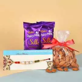 Affordable Rakhi with Dryfruits Delivery Across In, $ 599