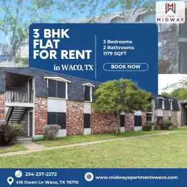 Find 3 BHK Apartments for Rent in Waco, TX, Waco