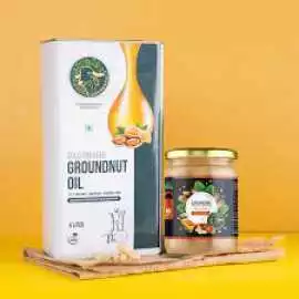 Pure Wood Pressed Groundnut Oil – Natural & Ch, Rp 265