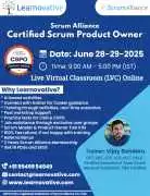 Certified Scrum Product Owner (CSPO) Certification – 28th & 29th June 2025 | Learnovative
