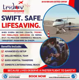 Affordable Air Ambulance Kolkata – Tridev Means Ca, Kolkata