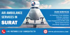 Fast medical airlift Surat, Surat