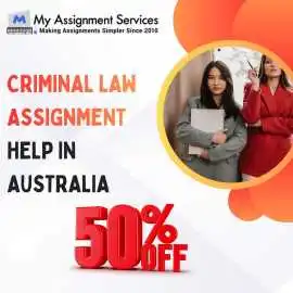 Criminal Law Assignment Support  50% off, Melbourne