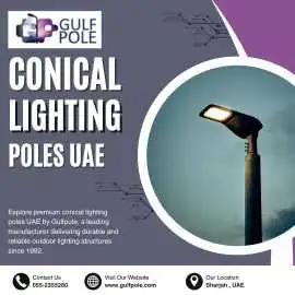 Conical Lighting Poles UAE | Gulfpole, $ 40