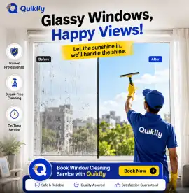 Make Every Window Shine with Quiklly Cleaning, Gurgaon