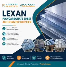 Lexan Polycarbonate Sheet Authorized Supplier, New Delhi