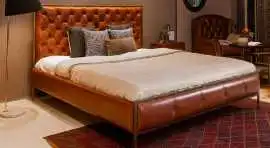 What Is a Chesterfield Leather Bed, Gurgaon