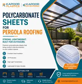 Polycarbonate Sheets for Pergola Roofing, $ 50