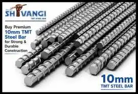Buy Premium 10mm TMT Steel Bar for Strong & Durabl, $ 0