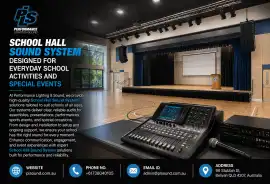 School Hall Sound System Designed for Everyday