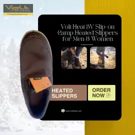 Volt Heat 3v Slip-on Camp Heated Slippers , St. Augustine