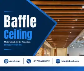 Acoustic Baffle Ceiling Solutions | GB Enterprises, Rohtak