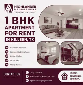 1 Bedroom House for Rent in Killeen, TX, Killeen