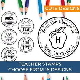 Personalized Book Stamp From The Library Of Custom, $ 8