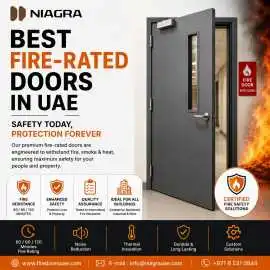 Best Fire-rated Doors in UAE | Certified Fire Safe, Sharjah