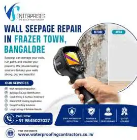 Wall seepage repair in  Frazer town , Bangalore , Bengaluru