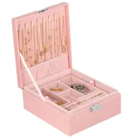 Elegant PU Leather 2 Layer Jewelry Case in Canada, $ 19