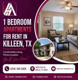 Find Your Ideal 1 Bedroom Apartment in Killeen, TX, Killeen