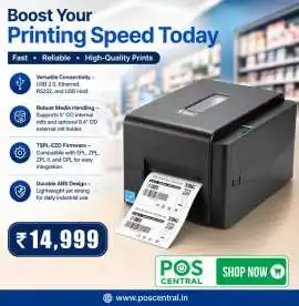 Upgrade to TSC TE210 Barcode Printer – Shop Today, ₹ 14,999