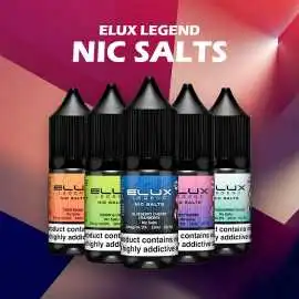 Elux Legend Nic Salts 10ml E-liquids for Smooth, Manchester