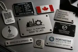 Customise Name Plate Designs for Industrial Use, Calgary