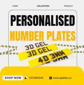Personalised Number Plates for a Vehicle Identity