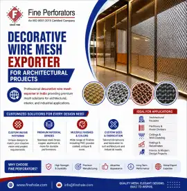 Decorative Wire Mesh Exporter for Architectural Pr, New Delhi
