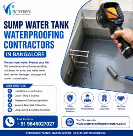 Sump Water Tank Waterproofing Contractors in Banga, Bengaluru