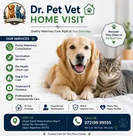 Best Veterinary Clinic in Patrakar Colony Jaipur, Jaipur