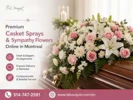 Premium Casket Sprays & Sympathy Flowers Online , $ 250